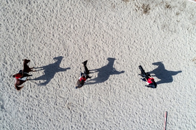 Atlı Polisler Göreve Hazırlanıyor