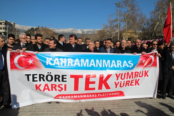 Kahramanmaraşlılardan Teröre Sert Mesaj