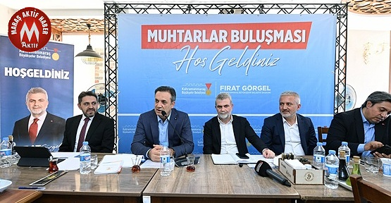 Görgel Elbistan’da Mahalle Muhtarlarıyla Toplantı Yaptı