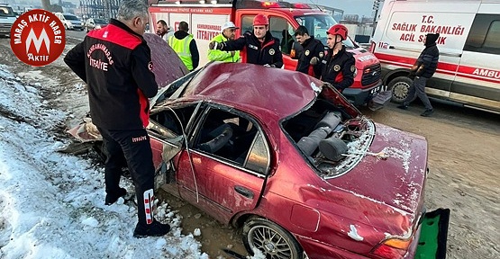 Trafik Kazası 1 Kişi Ağır Yaralandı
