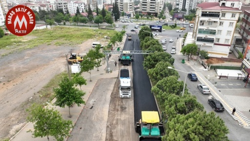 Ahır Dağı Caddesi’nde Asfalt Serimine Başlandı