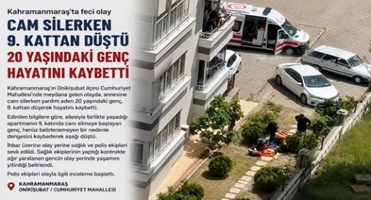 Cam Silerken Düştü Hayatını Kaybetti