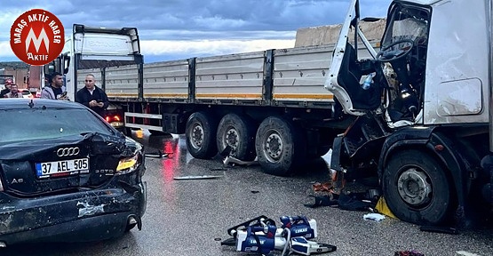 Kahramanmaraş Otoyolda 13 Araç Kaza Yaptı 10 yaralı
