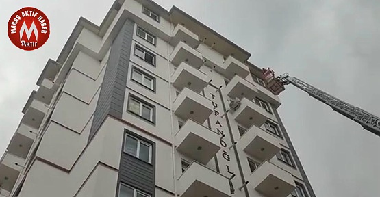 Kahramanmaraş’ta 10 Katlı Binada Yangın