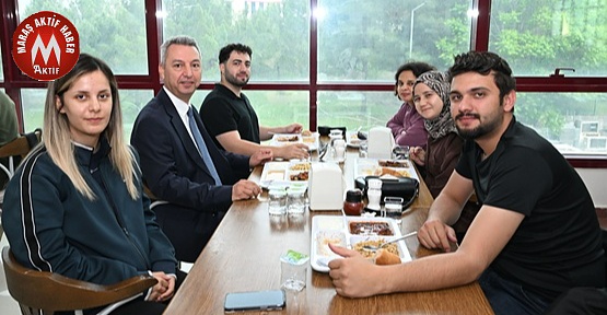 Rektör Okumuş Öğrencilerle Yemekte Buluştu