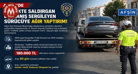 Trafikte Saldırgan Sürücüye 180 Bin TL Ceza