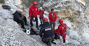 Kayalıktaki Paraşütçü 20 Saat Sonra Kurtarıldı