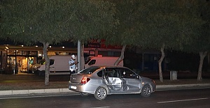 Otomobil Kaza Yaptı Bisiklete Çarptı