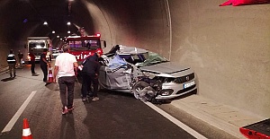 Tünelde Kaza 1 Ölü 2 Yaralı