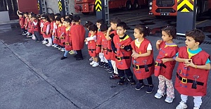 Çocuklar İtfaiyeciliği Yerinde Öğrendi