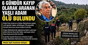 6 Gündür Aranan Adam Cansız Bulundu