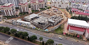 Kahramanmaraş’ın Yeni Nesil Gençlik ve Spor Kompleksi Hızla Yükseliyor
