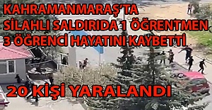 Kahramanmaraş’ta 1 Öğretmen 3 Öğrenci Öldü 20 Kişi Yaralandı