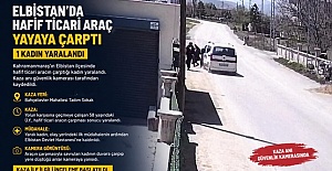 Kahramanmaraş’ta Hafif Ticari Araç Yayaya Çarptı 1 Yaralı