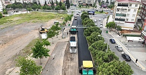 Ahır Dağı Caddesi’nde Asfalt Serimine Başlandı