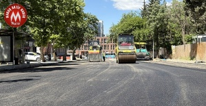 Cahit Zarifoğlu Caddesi’nde Asfalt Serimine Başlandı