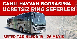 Canlı Hayvan Borsası’na Ücretsiz Ring Seferleri