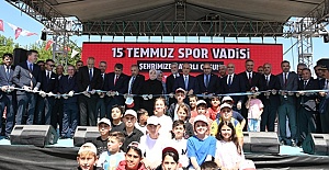 Şehrin İlk Spor Vadisi Törenle Açıldı