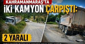 Kamyonlar Çarpıştı 2 Yaralı