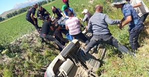 Otomobil Sulama Kanalına Düştü