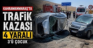 Trafik Kazasında 4 Kişi Yaralı