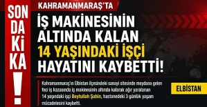 İş Makinesinin Altında Kalan Çocuk İşçi Yaşamını Yitirdi